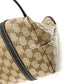 GUCCI Tote Bag 265695 Leather / coated canvas beige GG crystal