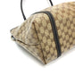 GUCCI Tote Bag 265695 Leather / coated canvas beige GG crystal