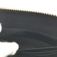 GUCCI Clutch bag 597678 leather black bag pouch Braid embroidery logo unisex(Unisex) Used Authentic