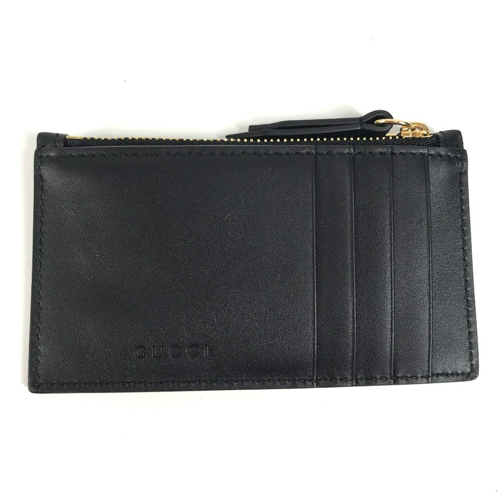 GUCCI Coin case 431715 leather black logo fragment case mens(Unisex) Used Authentic