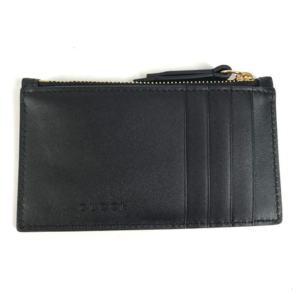 GUCCI Coin case 431715 leather black logo fragment case mens(Unisex) Used Authentic