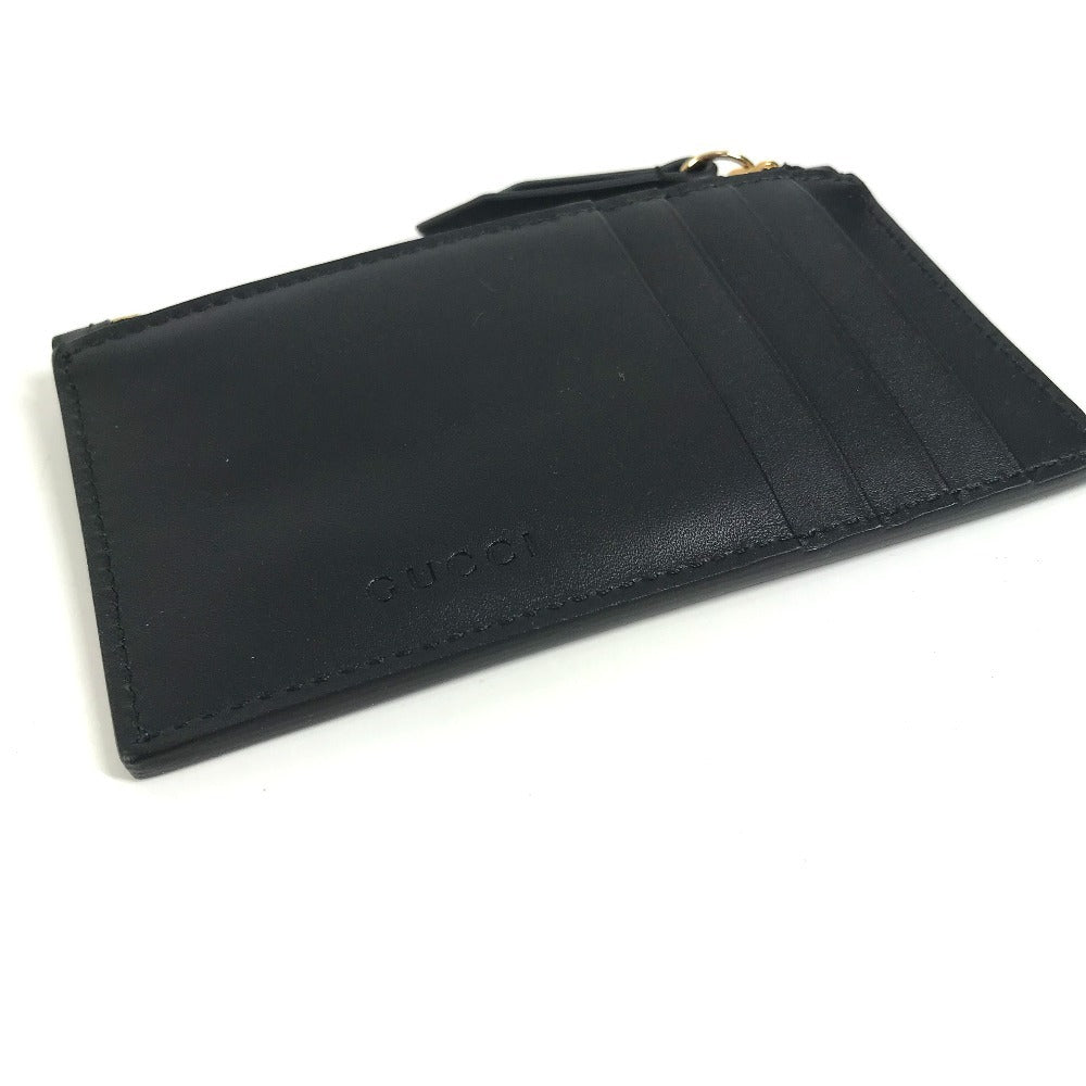 GUCCI Coin case 431715 leather black logo fragment case mens(Unisex) Used Authentic