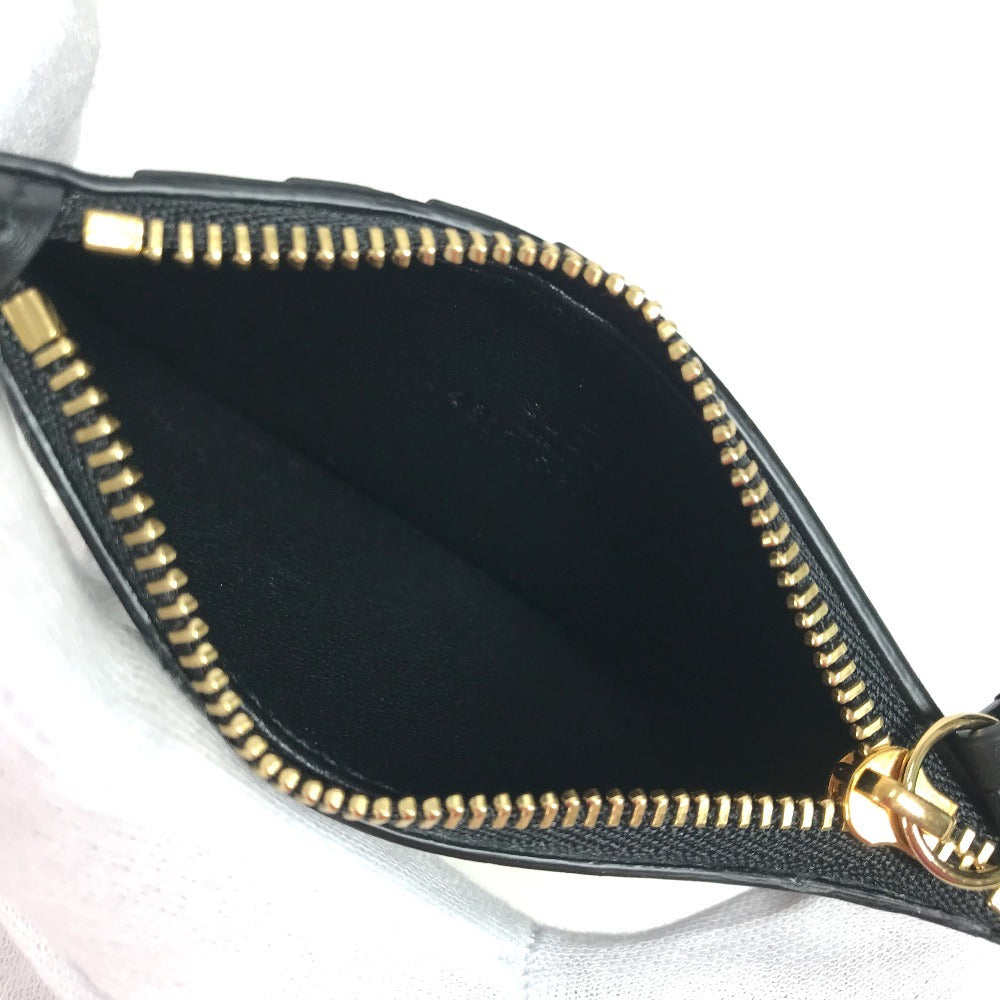 GUCCI Coin case 431715 leather black logo fragment case mens(Unisex) Used Authentic