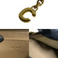 CELINE Coin case leather beige C Charm Compact Wallet Women Used Authentic