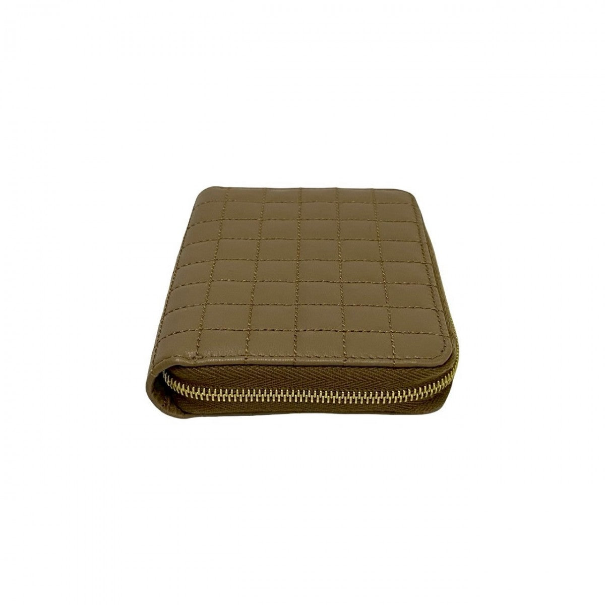 CELINE Coin case leather beige C Charm Compact Wallet Women Used Authentic