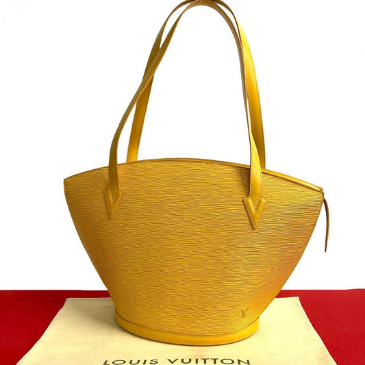 LOUIS VUITTON Tote Bag M52269 Epi Leather yellow Epi Sunjack shopping Women Used Authentic