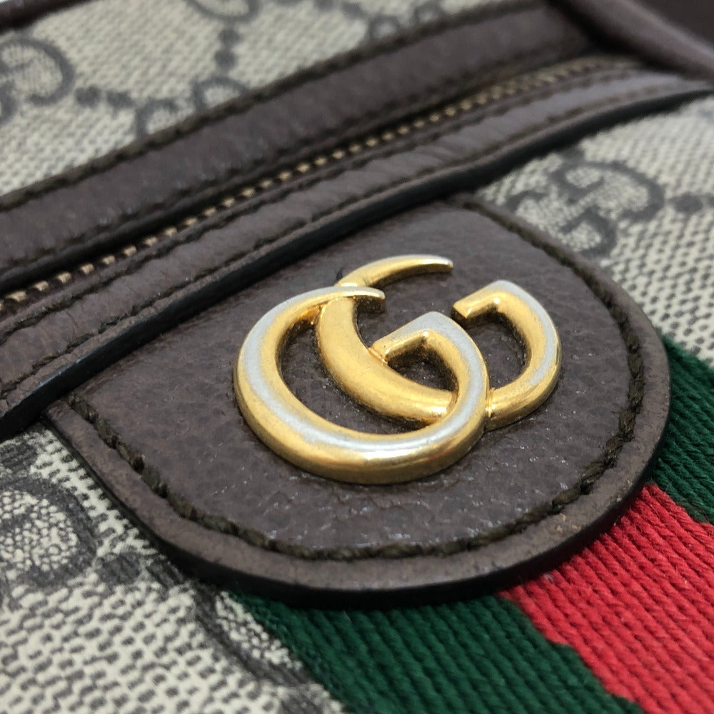 GUCCI Shoulder Bag 598127 GG Supreme Canvas Brown GG Supreme Ophidia