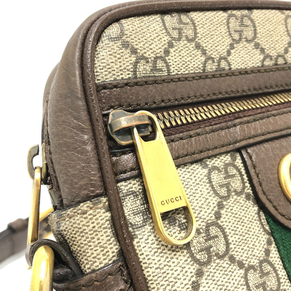 GUCCI Shoulder Bag 598127 GG Supreme Canvas Brown GG Supreme Ophidia