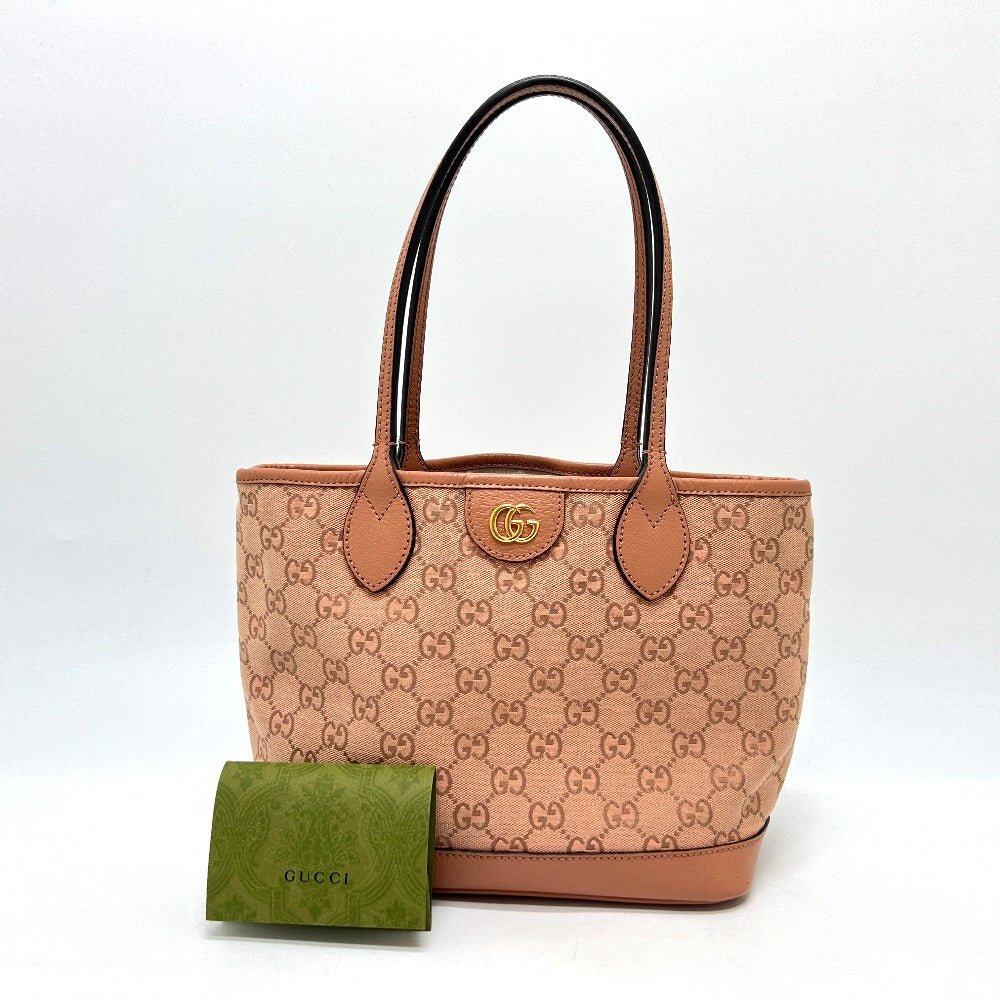 GUCCI Tote Bag 742102 GG canvas pink GG Canvas Ophidia GG Small
