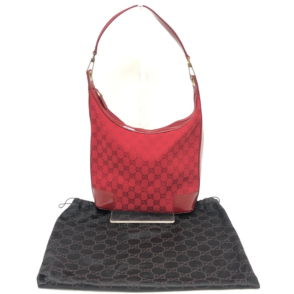 GUCCI Shoulder Bag 002058 GG canvas Red GG canvas