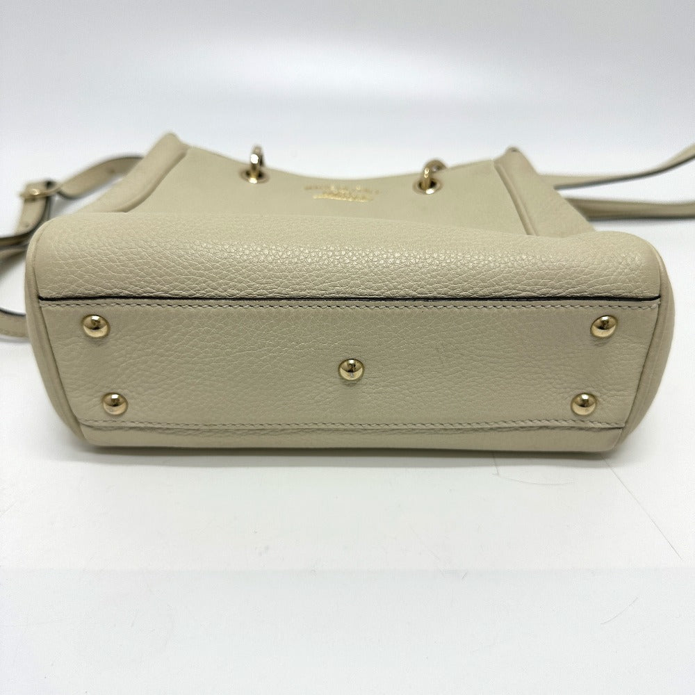 GUCCI Handbag 368823 leather white logo Women Used Authentic