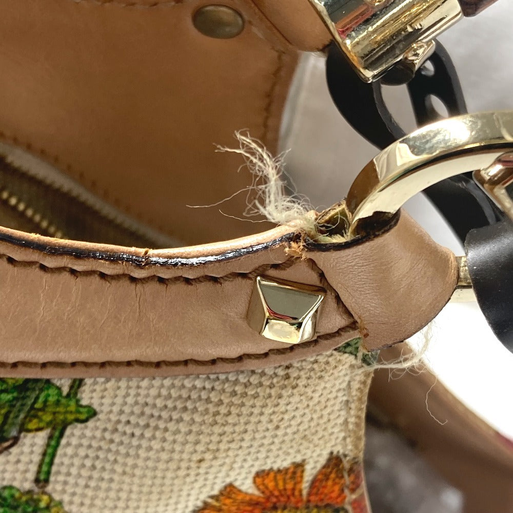 GUCCI Handbag 140203 canvas multicolor Flora Bamboo Floral Flower