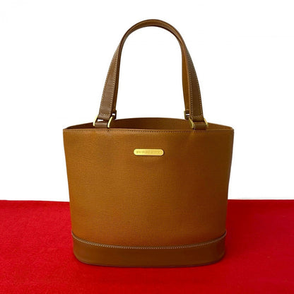 BURBERRY Handbag leather Brown