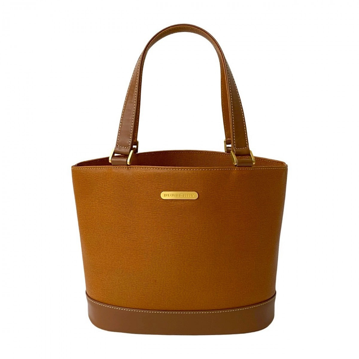 BURBERRY Handbag leather Brown