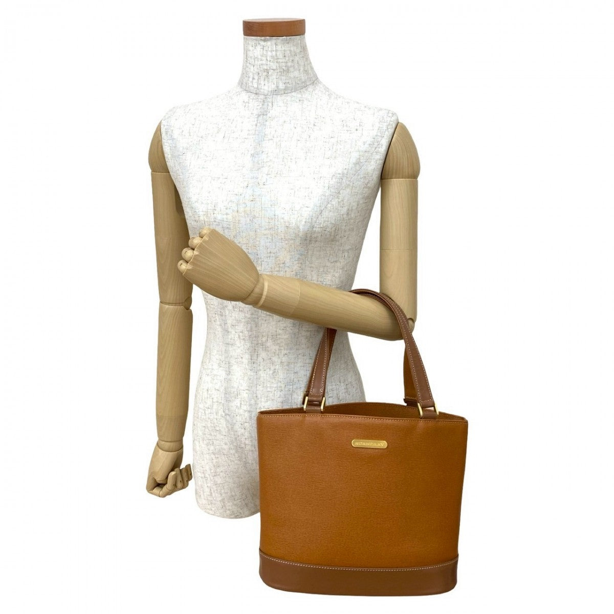 BURBERRY Handbag leather Brown