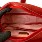 LOEWE Shoulder Bag leather Red Anagram logo Women Used Authentic