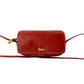 LOEWE Shoulder Bag leather Red Anagram logo Women Used Authentic