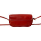 LOEWE Shoulder Bag leather Red Anagram logo Women Used Authentic