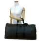 CELINE Boston Duffel bag Leather, PVC Brown Macadam Blason Triomphe Pattern Women Used Authentic