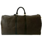 CELINE Boston Duffel bag Leather, PVC Brown Macadam Blason Triomphe Pattern Women Used Authentic
