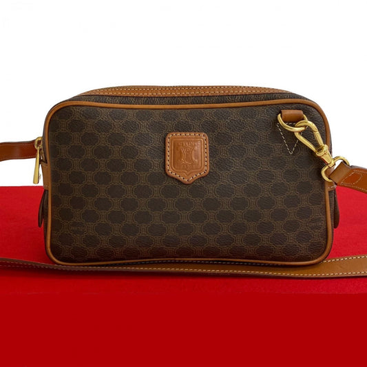 CELINE Shoulder Bag leather Brown