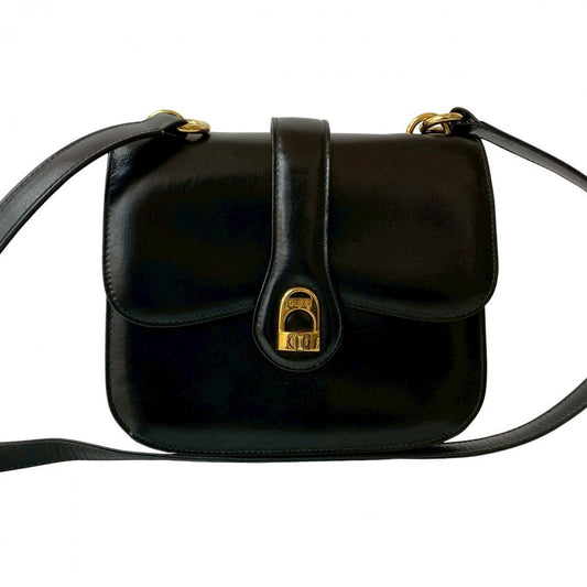 GUCCI Shoulder Bag leather black