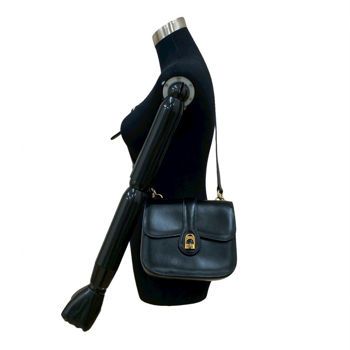 GUCCI Shoulder Bag leather black