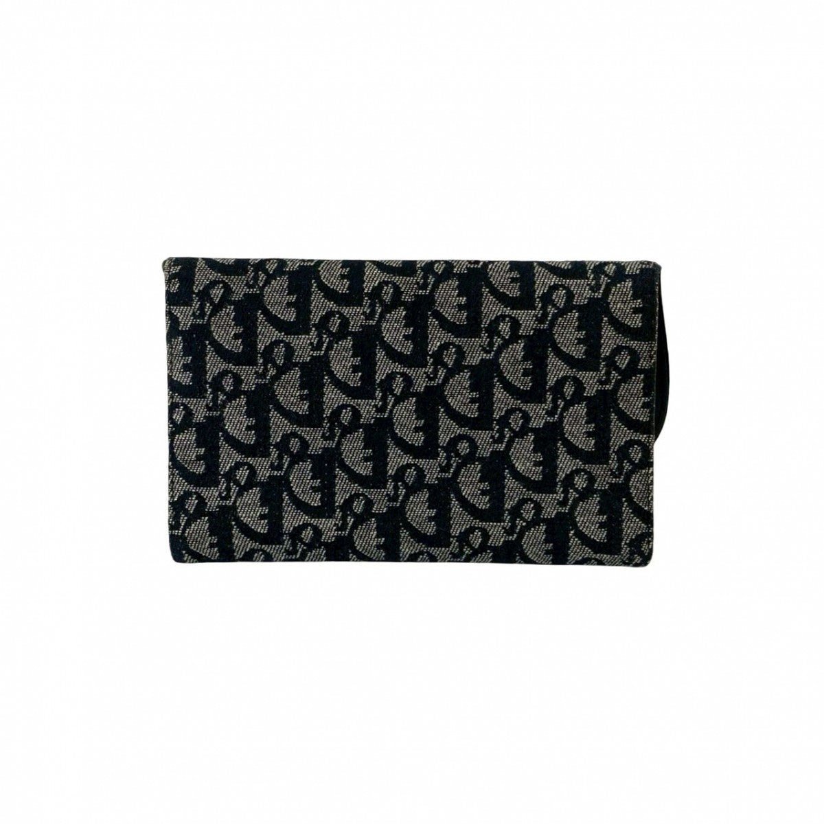 Dior Long Wallet Purse canvas black