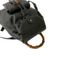 GUCCI Backpack leather black Bamboo
