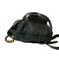 GUCCI Backpack leather black Bamboo