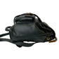 GUCCI Backpack leather black Bamboo