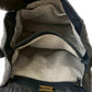 LOEWE Shoulder Bag leather Navy Anagram logo Women Used Authentic