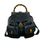 GUCCI Backpack Leather, Bamboo black Bamboo Women Used Authentic