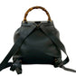 GUCCI Backpack Leather, Bamboo black Bamboo Women Used Authentic
