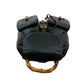 GUCCI Backpack Leather, Bamboo black Bamboo Women Used Authentic