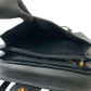 GUCCI Tote Bag leather black Horseshoe Metal Women Used Authentic