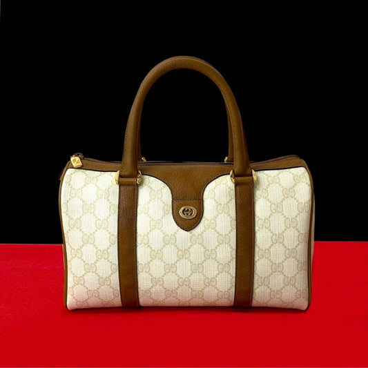 GUCCI Handbag leather white