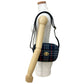 BURBERRY Shoulder Bag Leather, Canvas Navy Shadow Horse logo Metal Nova Check Women Used Authentic