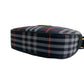 BURBERRY Shoulder Bag Leather, Canvas Navy Shadow Horse logo Metal Nova Check Women Used Authentic
