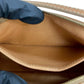 CELINE Shoulder Bag Leather, PVC beige Macadam Blason Pattern Women Used Authentic