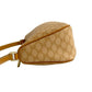 CELINE Shoulder Bag Leather, PVC beige Macadam Blason Pattern Women Used Authentic