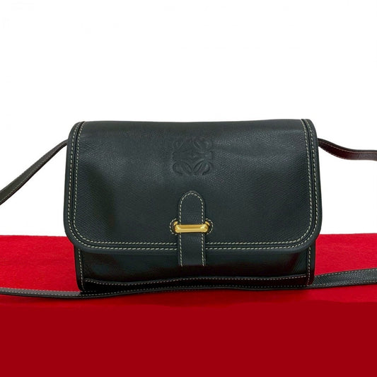 LOEWE Shoulder Bag leather black