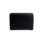 GUCCI Tri-fold wallet leather black GG Marmont