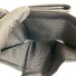 GUCCI Tri-fold wallet leather black GG Marmont