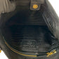 PRADA Shoulder Bag leather black Logo embossing Women Used Authentic