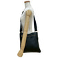 PRADA Shoulder Bag leather black Logo embossing Women Used Authentic