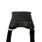 PRADA Shoulder Bag leather black Logo embossing Women Used Authentic