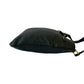 PRADA Shoulder Bag leather black Logo embossing Women Used Authentic