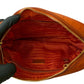 PRADA Shoulder Bag Nylon, Leather Orange Triangle Logo Metal Women Used Authentic