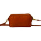 PRADA Shoulder Bag Nylon, Leather Orange Triangle Logo Metal Women Used Authentic